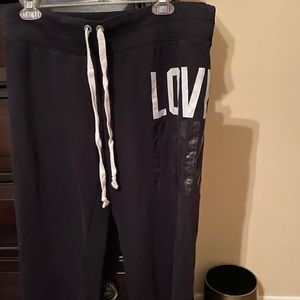 Pink 2 piece crop pant set